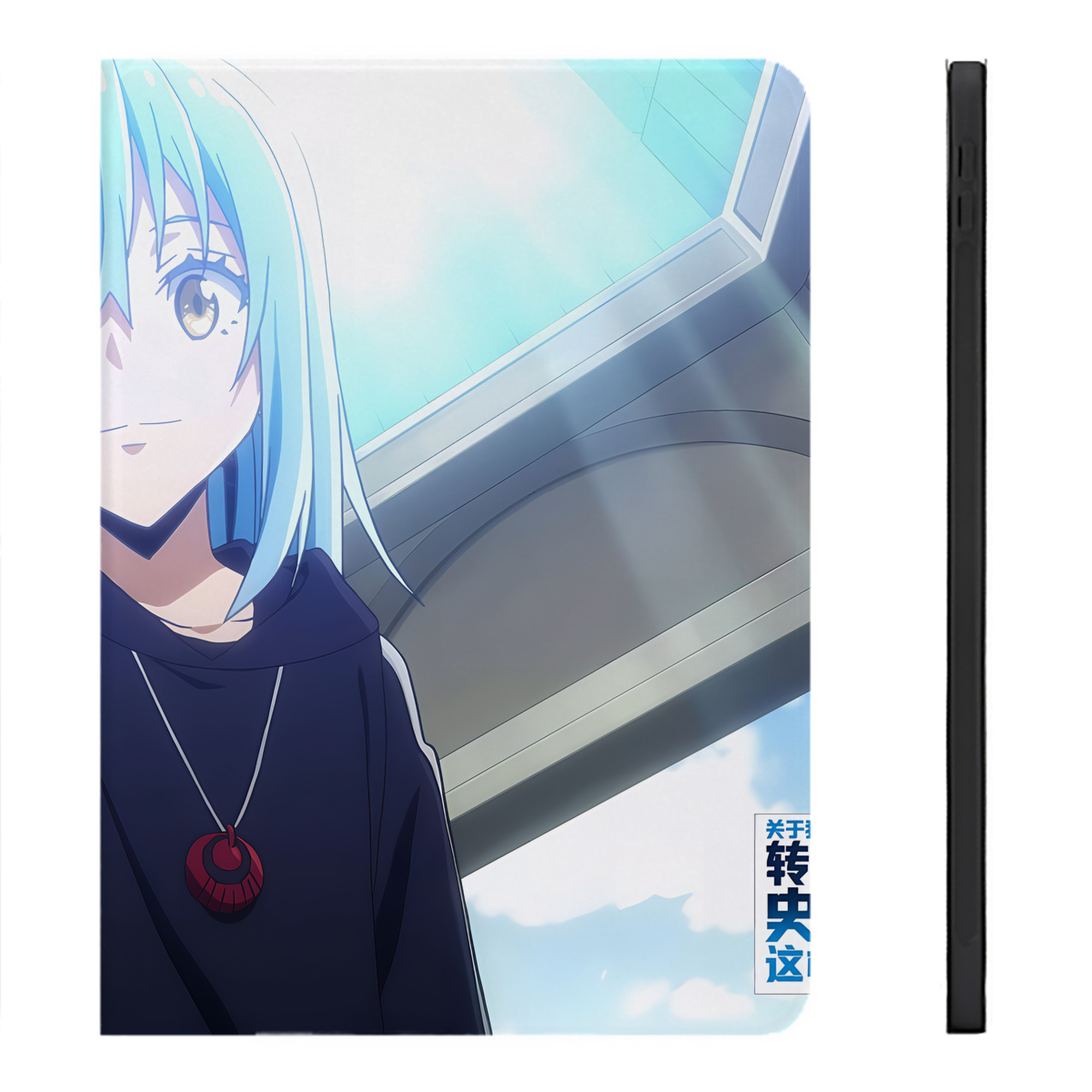 （画像用） 転スラ Regarding Reincarnated to Slime IPadケース ペンホルダー付き ブックスタイルデザイン
